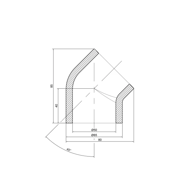 Уголок PPR Thermo Alliance 50, 45° - 1 фото