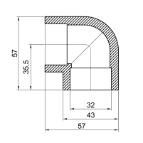Уголок PPR Thermo Alliance 32, 90° - 1 фото