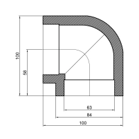 Кутик PPR Thermo Alliance 63, 90° - 1 фото