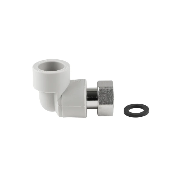 Уголок PPR Thermo Alliance с накидной гайкой 25х3/4" ВР - 2 фото