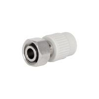 Муфта під Євроконус PPR із накидною гайкою Thermo Alliance 20х3/4" ВР з латунним штоком - 4 фото