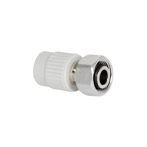 Муфта під Євроконус PPR із накидною гайкою Thermo Alliance 20х3/4" ВР з латунним штоком