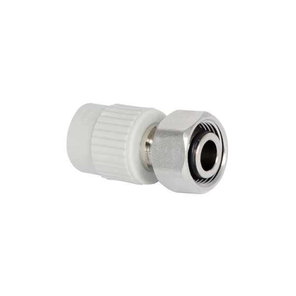 Муфта під Євроконус PPR із накидною гайкою Thermo Alliance 20х3/4" ВР з латунним штоком