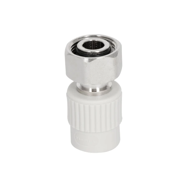 Муфта під Євроконус PPR із накидною гайкою Thermo Alliance 20х3/4" ВР з латунним штоком - 2 фото
