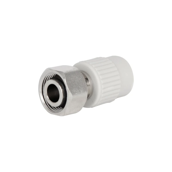 Муфта під Євроконус PPR із накидною гайкою Thermo Alliance 20х3/4" ВР з латунним штоком - 4 фото