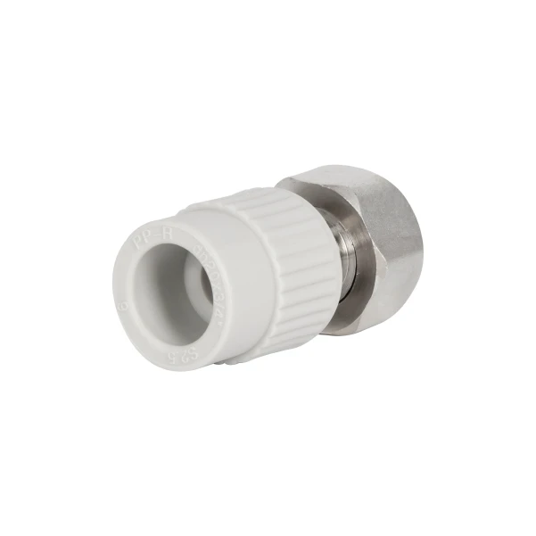 Муфта під Євроконус PPR із накидною гайкою Thermo Alliance 20х3/4" ВР з латунним штоком - 5 фото