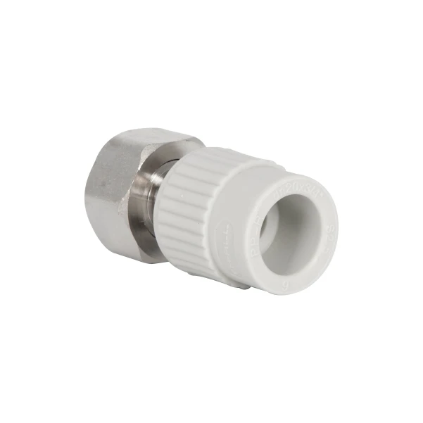 Муфта під Євроконус PPR із накидною гайкою Thermo Alliance 20х3/4" ВР з латунним штоком - 6 фото