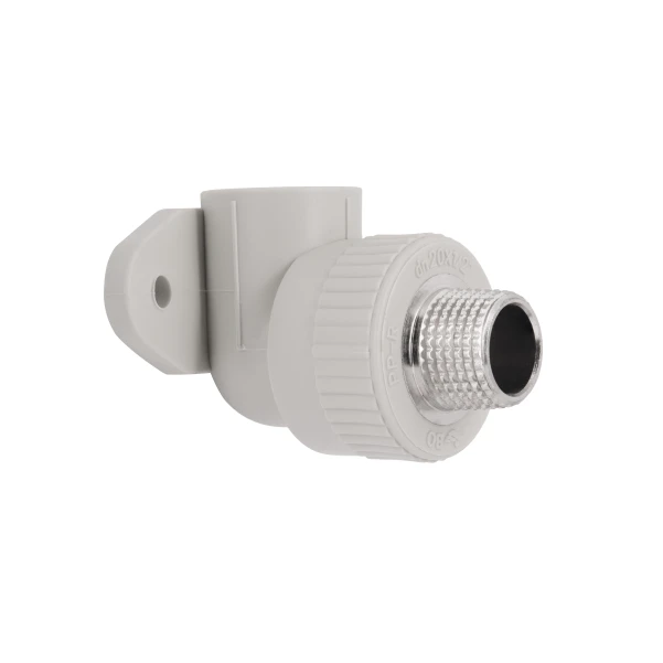 Уголок PPR Blue Ocean настенный с креплением 20х1/2", 90° НР
