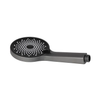 Лейка для ручного душа Lidz Niagara 32 120 мм округлая LDNIA32GRP48536 Graphite - 2 фото