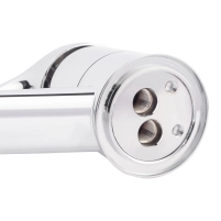 Смеситель для раковины локтевой Lidz Watt 002M с поворотным изливом (k40) LDWAT002MCRM34861 Chrome - 3 фото