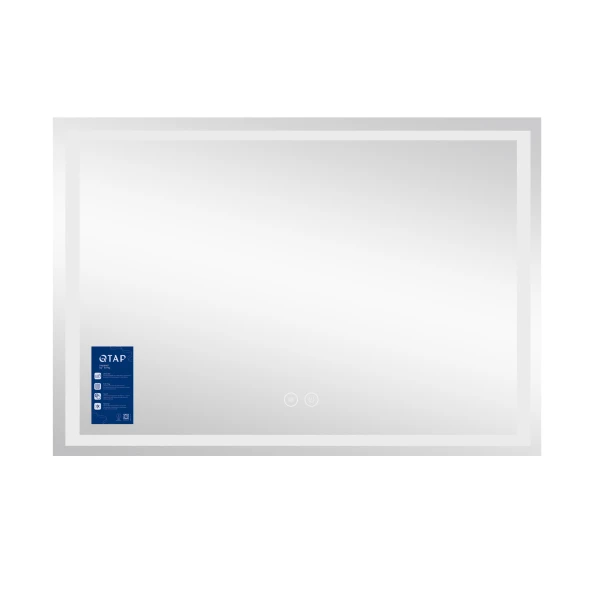 Дзеркало Qtap Mideya MI1) 1200х800 з LED-підсвічуванням Touch, з антизапотіванням, димером QT2078F613W - 2 фото