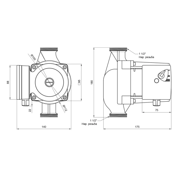 Насос циркуляційний Thermo Alliance LPS 25/80/180 - 1 фото