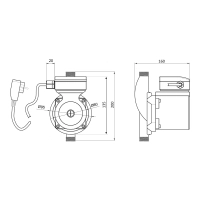 Насос для повышения давления Thermo Alliance LGS25-13Z (латунь) - 1 фото