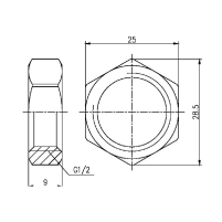 Контргайка Thermo Alliance Forte 1/2" SF35015 - 1 фото