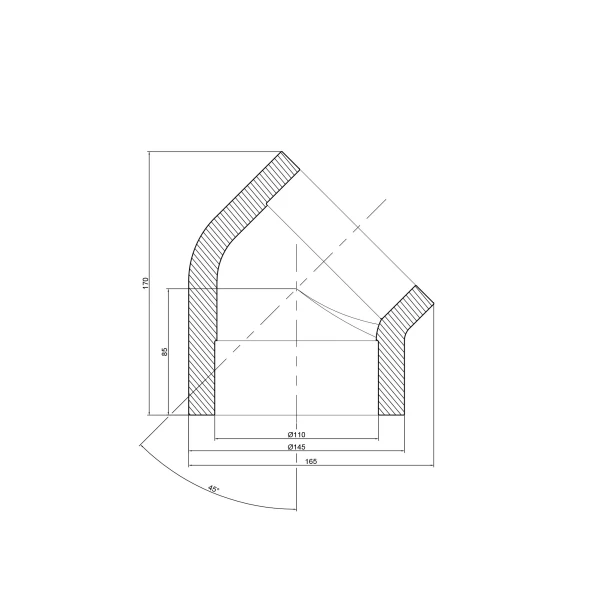 Кутик PPR Thermo Alliance 110, 45° - 1 фото