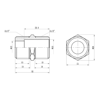 Ниппель удлиненный Thermo Alliance Forte 1/2" SF35815L - 1 фото