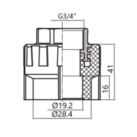 Муфта PPR Thermo Alliance 20х3/4" ВР - 1 фото