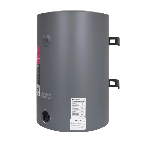 Водонагрівач електричний 50 л Grey універсальний, мокрий ТЕН 1,5 кВт D50VH15Q2G Thermo Alliance - 3 фото