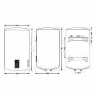 Водонагреватель электрический Thermo Alliance 80 л Black,  вертикальный, сухой ТЭН 2,0 кВт D80V20J3(D)KВ - 1 фото