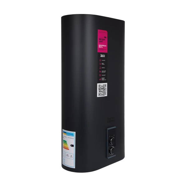 Водонагреватель электрический Thermo Alliance 50 л Black, плоский вертикальный, мокрый ТЭН 2 кВт (0,8+1,2) DT50V20G(PD)/2В - 2 фото