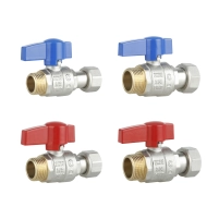 Комплект прямых кранов Thermo Alliance Standart 1/2"ВН -3/4"ВН с накидной гайкой  для подключенние котла TAS262RBW1520