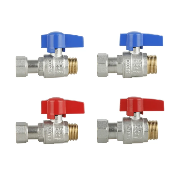 Комплект прямих кранів Thermo Alliance Standart 1/2"ВН-3/4"ВН з накидною гайкою для підключення котла TAS262RBW1520 - 4 фото
