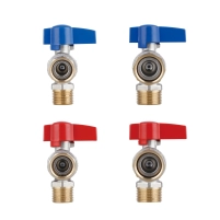 Комплект угловой кранов Thermo Alliance Standart  1/2"ВН -3/4"ВН с накидной гайкой  для подключенние котла TAS225RBW1520 - 5 фото