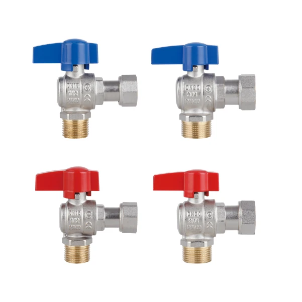 Комплект угловой кранов Thermo Alliance Standart  1/2"ВН -3/4"ВН с накидной гайкой  для подключенние котла TAS225RBW1520 - 4 фото