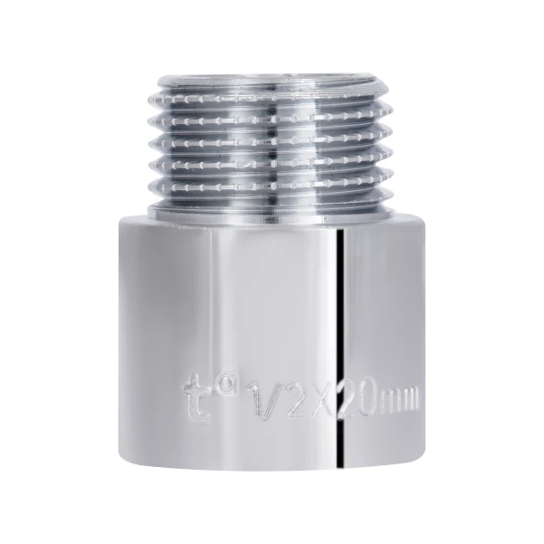 Подовжувач хромований Thermo Alliance Forte 1/2"ВЗ, L=20 мм TAF1301520 - 7 фото