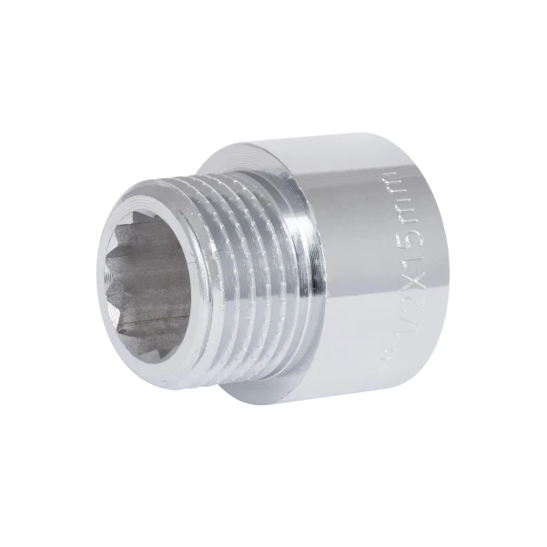 Подовжувач хромований Thermo Alliance Forte 1/2"ВЗ, L=15 мм TAF1301515