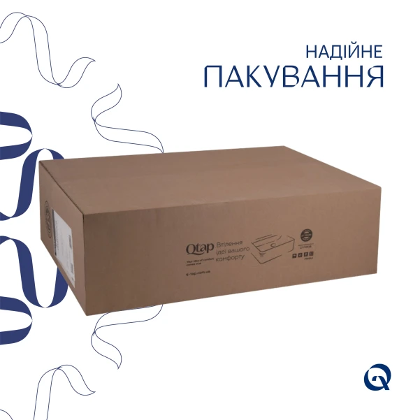 Раковина Qtap Albatross 620х460х180 White без донного клапана QT01113060CW1 - 4 фото
