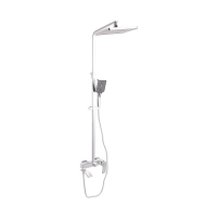 Душова система універсальна Qtap Swan Cascada на три споживачі (з виливом) QTSWA111CRM45566 Chrome