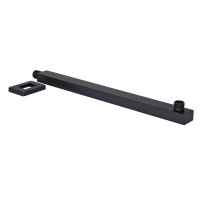 Кронштейн для верхнього душу Qtap Trubice 400 мм прямокутний QTTRU120BLM45929 Black Matt - 3 фото