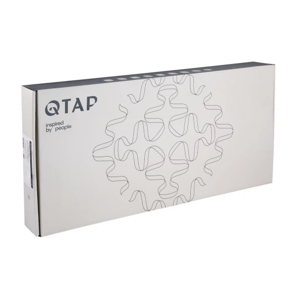 Смеситель для кухни Qtap Vlasta New с выдвижным изливом QTVLA344GMB45647 Gunmetal Black PVD - 5 фото