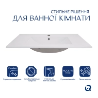 Раковина Qtap Albatross 820х460х180 White QT01113080CW1 - 2 фото