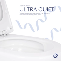 Унітаз підвісний Qtap Robin ML Ultra Quiet 490x365x325 мм, з сидінням Soft-close MagLock, White QTROBML26W49621 - 4 фото