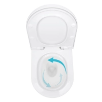 Унітаз підвісний Qtap Robin ML Ultra Quiet 490x365x325 мм, з сидінням Soft-close MagLock, White QTROBML26W49621 - 5 фото