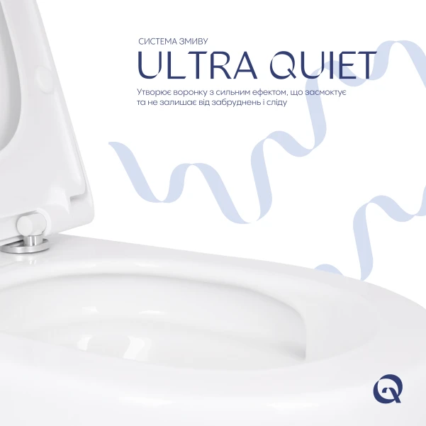 Унітаз підвісний Qtap Robin ML Ultra Quiet 490x365x325 мм, з сидінням Soft-close MagLock, White QTROBML26W49621 - 4 фото