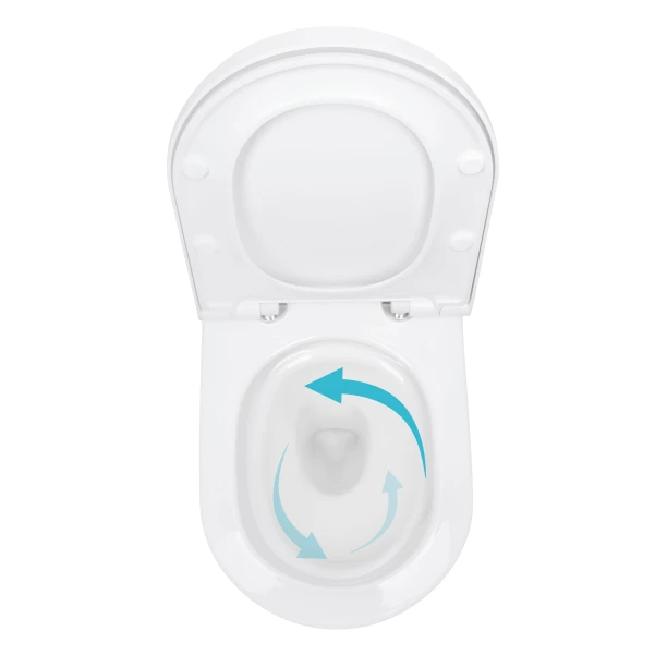 Унітаз підвісний Qtap Robin ML Ultra Quiet 490x365x325 мм, з сидінням Soft-close MagLock, White QTROBML26W49621 - 5 фото