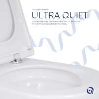 Унитаз подвесной Qtap Scorpio ML Ultra Quiet 490×365×325 мм, с сиденьем Soft-close MagLock, White QTSCOML26W49622 - 4 фото