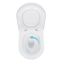 Унитаз подвесной Qtap Scorpio ML Ultra Quiet 490×365×325 мм, с сиденьем Soft-close MagLock, White QTSCOML26W49622 - 5 фото