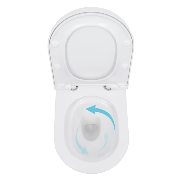 Унитаз подвесной Qtap Scorpio ML Ultra Quiet 490×365×325 мм, с сиденьем Soft-close MagLock, White QTSCOML26W49622 - 5 фото