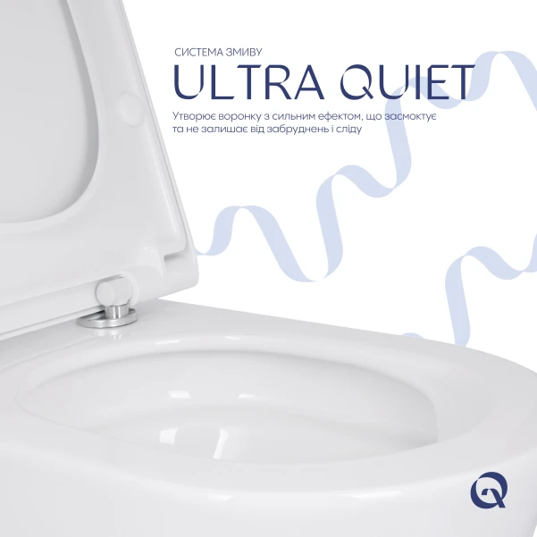 Унитаз подвесной Qtap Scorpio ML Ultra Quiet 520×365×365 мм, с сиденьем Soft-close MagLock, White QTSCOML26W49624 - 4 фото