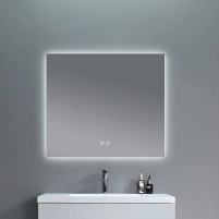 Дзеркало Qtap Taurus (TA1) 1000×800 мм з LED-підсвічуванням Touch, з антизапотіванням, з димером, рег. темп. кольору (3000-6500K) QTTAU100080048956 - 7 фото
