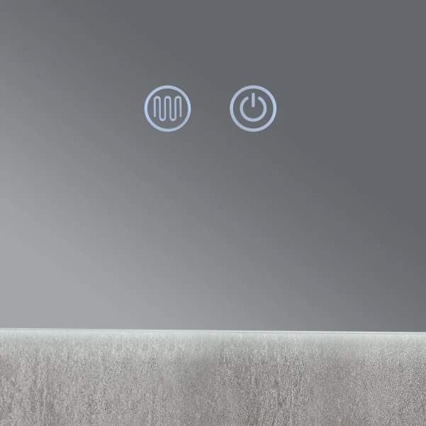 Дзеркало Qtap Taurus (TA1) 1000×800 мм з LED-підсвічуванням Touch, з антизапотіванням, з димером, рег. темп. кольору (3000-6500K) QTTAU100080048956 - 3 фото