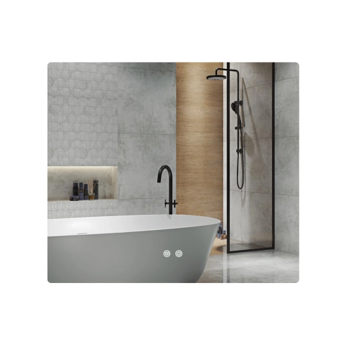 Дзеркало Qtap Taurus (TA2) 1200×800 мм з LED-підсвічуванням Touch, з антизапотіванням, з димером, рег. темп. кольору (3000-6500K) QTTAU120080048960