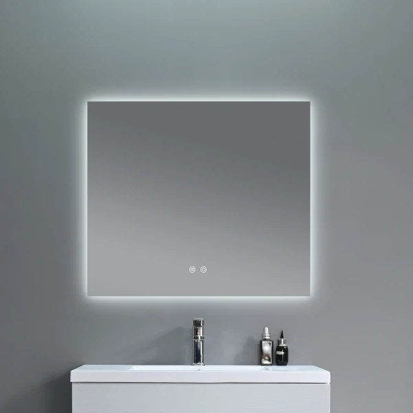 Дзеркало Qtap Taurus (TA1) 800×600 мм з LED-підсвічуванням Touch, з антизапотіванням, з димером, рег. темп. кольору (3000-6500K) QTTAU8006004895 - 7 фото