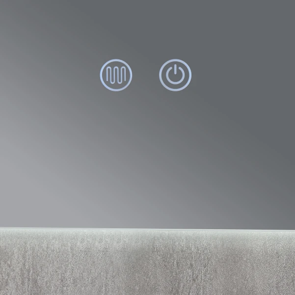 Дзеркало Qtap Taurus (TA2) 800×600 мм з LED-підсвічуванням Touch, з антизапотіванням, з димером, рег. темп. кольору (3000-6500K) QTTAU8006004895 - 3 фото