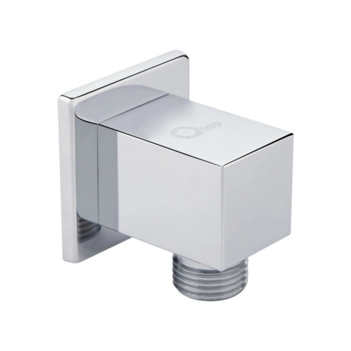 Акційний набір Qtap 1+1=3: Підключення для шланга Spojeni Chrome, прямокутне QTCRMB130