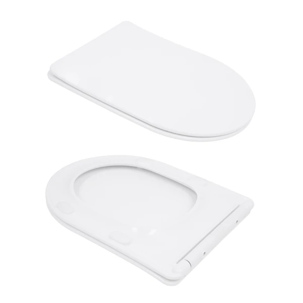 Унитаз напольный Qtap Arvin Ultra Quiet 630×350×795 мм с сиденьем Soft-close, White QTARV27W49259 - 7 фото